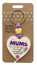 Mums Like Wooden Keyring