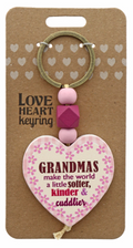 Grandma's World Wooden Keyring
