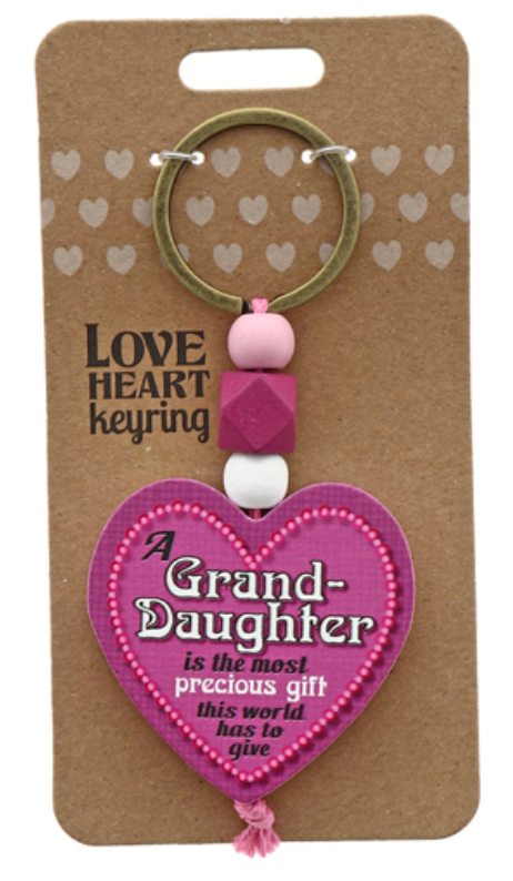 Grand Daughter Wooden Keyring