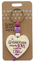 Godmother Love Wooden Keyring