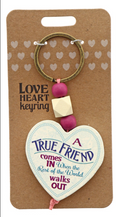 True Friend Wooden Keyring