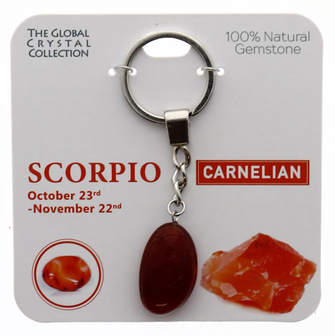 Scorpio Gem Keyring