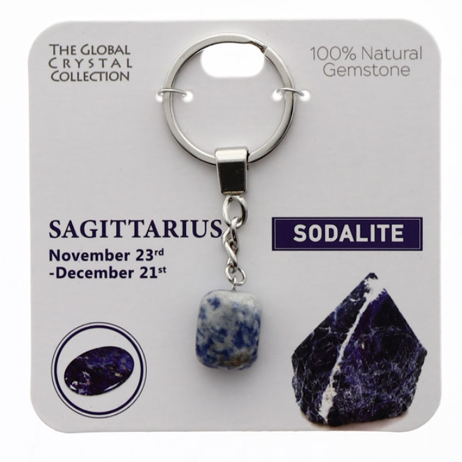 Sagittarius Gem Keyring