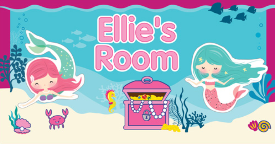 Ellie Mermaid Room Sign
