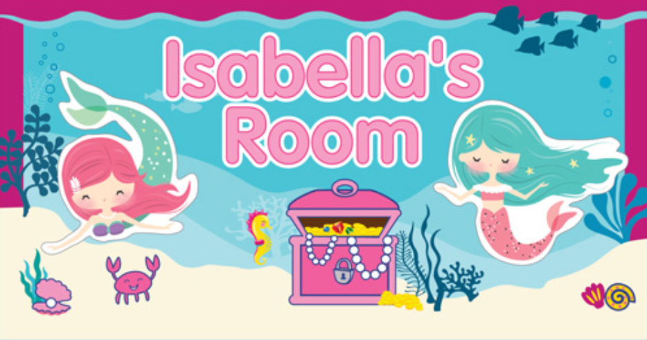 Isabella Mermaid Room Sign