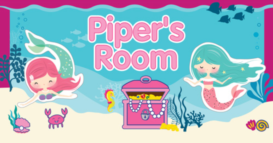 Piper Mermaid Room Sign