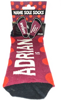 Adrian Name Sole Socks