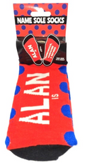 Alan Name Sole Socks