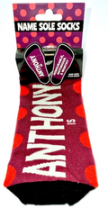 Anthony Name Sole Socks