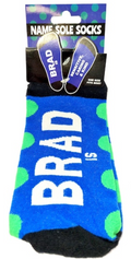 Brad Name Sole Socks
