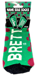 Brett Name Sole Socks