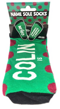 Colin Name Sole Socks