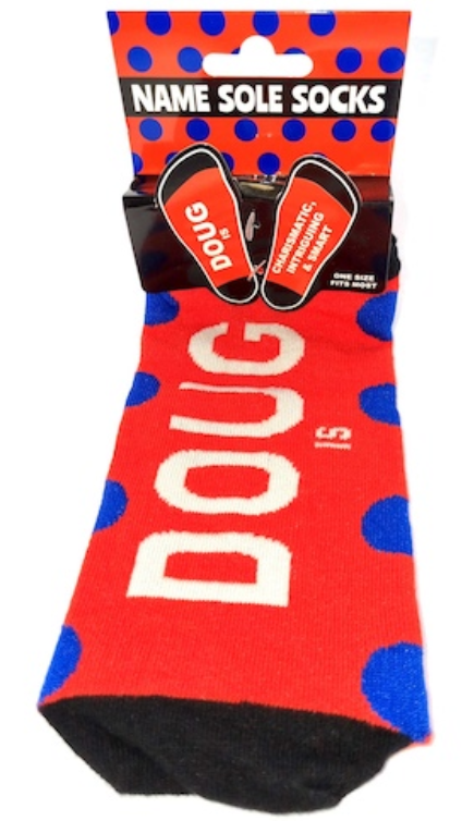 Doug Name Sole Socks