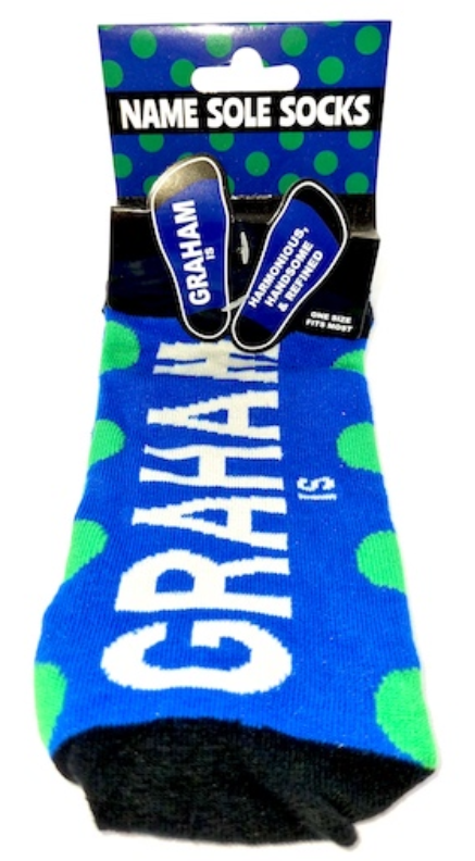 Graham Name Sole Socks