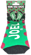 Joel Name Sole Socks