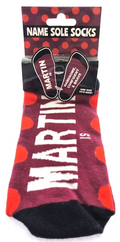Martin Name Sole Socks
