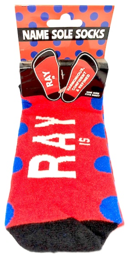 Ray Name Sole Socks