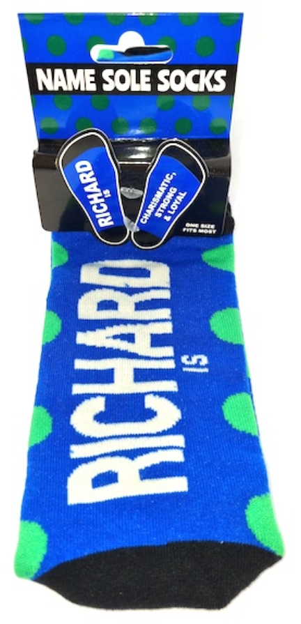 Richard Name Sole Socks