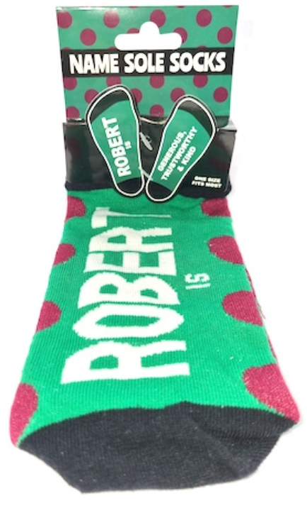 Robert Name Sole Socks