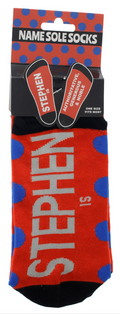 Stephen Name Sole Socks
