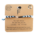 "F" Recycled Bracelet